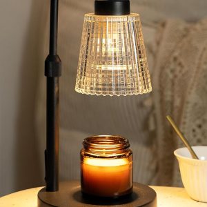 Candle Warmer Lamp with Timer & Dimmer – Wax Melt Lamp with 2 Bulbs, Perfect Gift for Mom or Home Decor